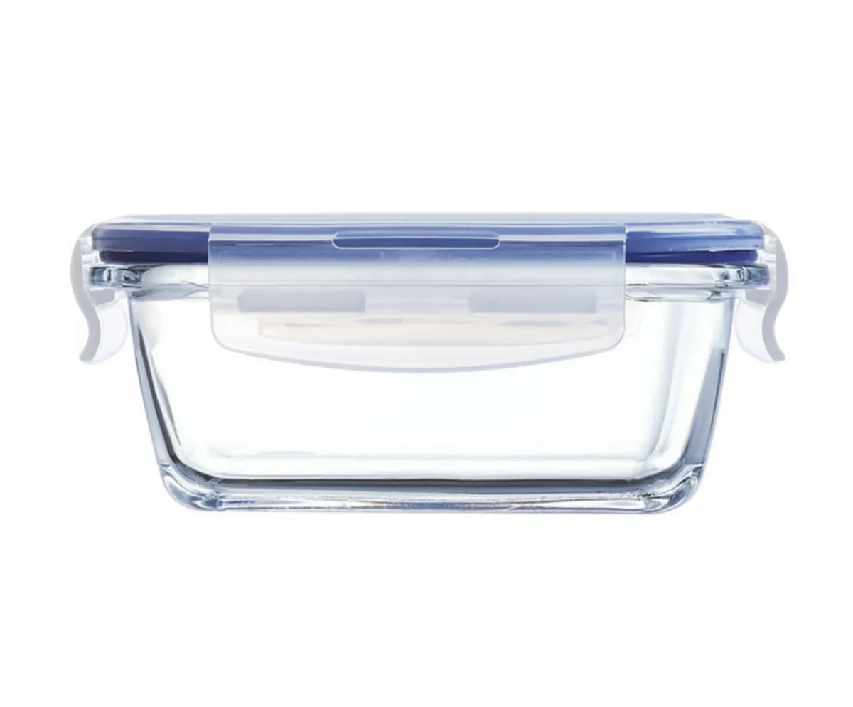 LUMINARC Boîte avec couvercle rectangulaire transparent verre trempé 14,04 cm Pure Box Active Discount
