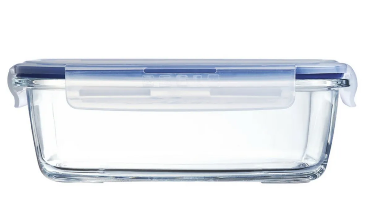 LUMINARC Boîte avec couvercle rectangulaire transparent verre trempé 20,55 cm Pure Box Active Discount