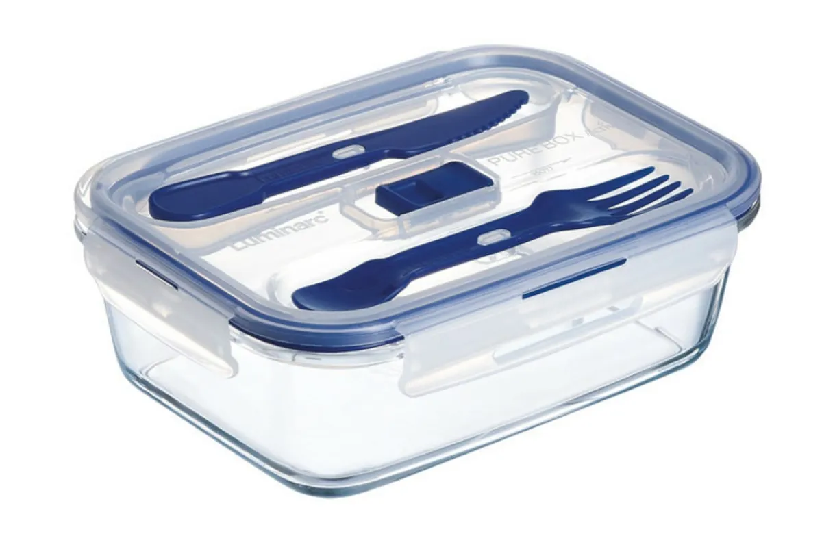 LUMINARC Boîte avec couvercle rectangulaire transparent verre trempé 20,56 cm Pure Box Active Online