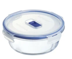 LUMINARC Boîte avec couvercle rond transparent verre trempé Ø 17,54 cm Pure Box Active Discount