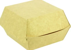 Aucune Boîte à burger brun 12x12x9,5 cm (250 pièces) Sale