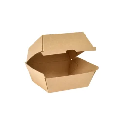 Boîte à burger marron 14x14x8,4 cm (55 pièces) - DUNI Discount