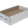 Aucune Boîte carton empilable rectangulaire blanc 64x42x10 cm (25 pièces) Sale
