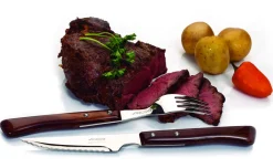 ARCOS Boîte de 12 couteaux à steak brun 22,2 cm (12 pièces) Discount