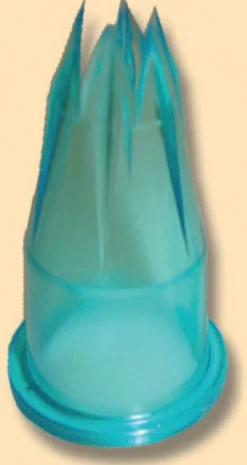 Boîte de 2 douilles cannelées F8 plastique Ø 3,5 cm 6 cm (2 pièces) - Aucune Clearance