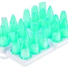 Aucune Boîte de 24 douilles pâtissières plastique Ø 3,5 cm 6 cm (24 pièces) Best