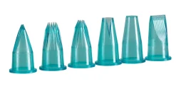 Aucune Boîte de 6 douilles pâtissières plastique Ø 3,5 cm 6 cm (6 pièces) Sale