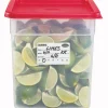 CAMBRO Boîte distributrice de 250 étiquettes de traçabilité alimentaire hydrosolubles papier 7,6x5 cm Non repositionnable Non décollable Storesafe (250 pièces) Clearance