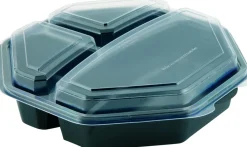 DUNI Boîte octogonal noir 23x23x6 cm Octaview (30 pièces) Outlet