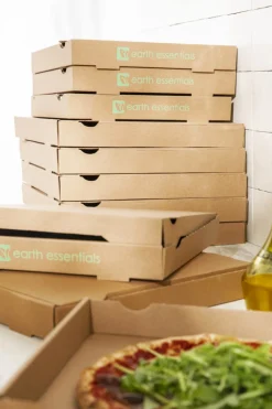 Boîte à pizza brun 29x29x4 cm (100 pièces) - EARTH ESSENTIALS New