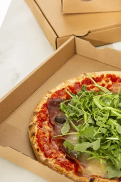 EARTH ESSENTIALS Boîte à pizza brun 33x33x4 cm (100 pièces) Clearance