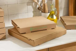 EARTH ESSENTIALS Boîte à pizza brun 33x33x4 cm (100 pièces) Clearance