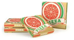 Boîte à pizza marron 40x40x4 cm (100 pièces) - Aucune Online