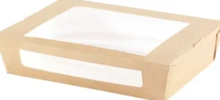 DUNI Boîte rectangulaire marron 20x15,5x4,5 cm 120 cl (200 pièces) Sale