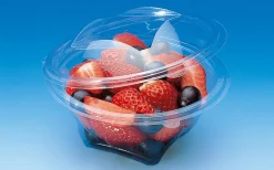 Boîte rond transparent Ø 15,5 cm 8,5 cm 50 cl Sekipack (50 pièces) - ALPHAFORM Clearance
