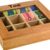 Boîte à thé bois 31x28x9 cm - APS Online