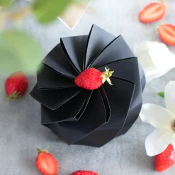 LELU Boîte traiteur rond noir Ø 12 cm 7 cm 650 ml Lotus (100 pièces) Online