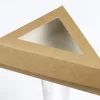 Boîte triangulaire beige 15,5x15,5x4,5 cm (50 pièces) - SOLIA Best