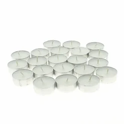 Bougie chauffe plat rond blanc Ø 5,8 cm 2,4 cm (10 pièces) - SPAAS New