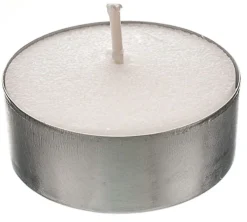 Bougie chauffe plat rond blanc Ø 5,8 cm 2,4 cm (10 pièces) - SPAAS New