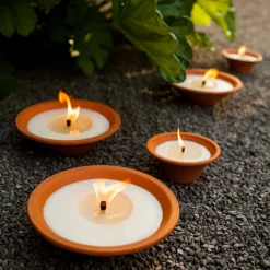 SPAAS Bougie conique ivoire Ø 23 cm 6,5 cm Royal Flame Best