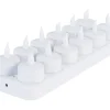 Aucune Bougie à led rond blanc Ø 4,7 cm 3,5 cm (12 pièces) Sale