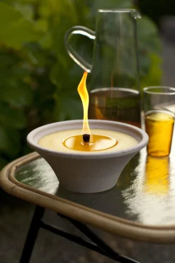 SPAAS Bougie rond jaune Ø 18 cm 7,5 cm Best