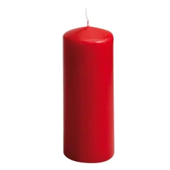 Bougie rond rouge Ø 8 cm 20 cm - SPAAS Clearance