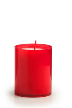 SPAAS Bougie veilleuse rond rouge Ø 5 cm 6 cm (60 pièces) Sale