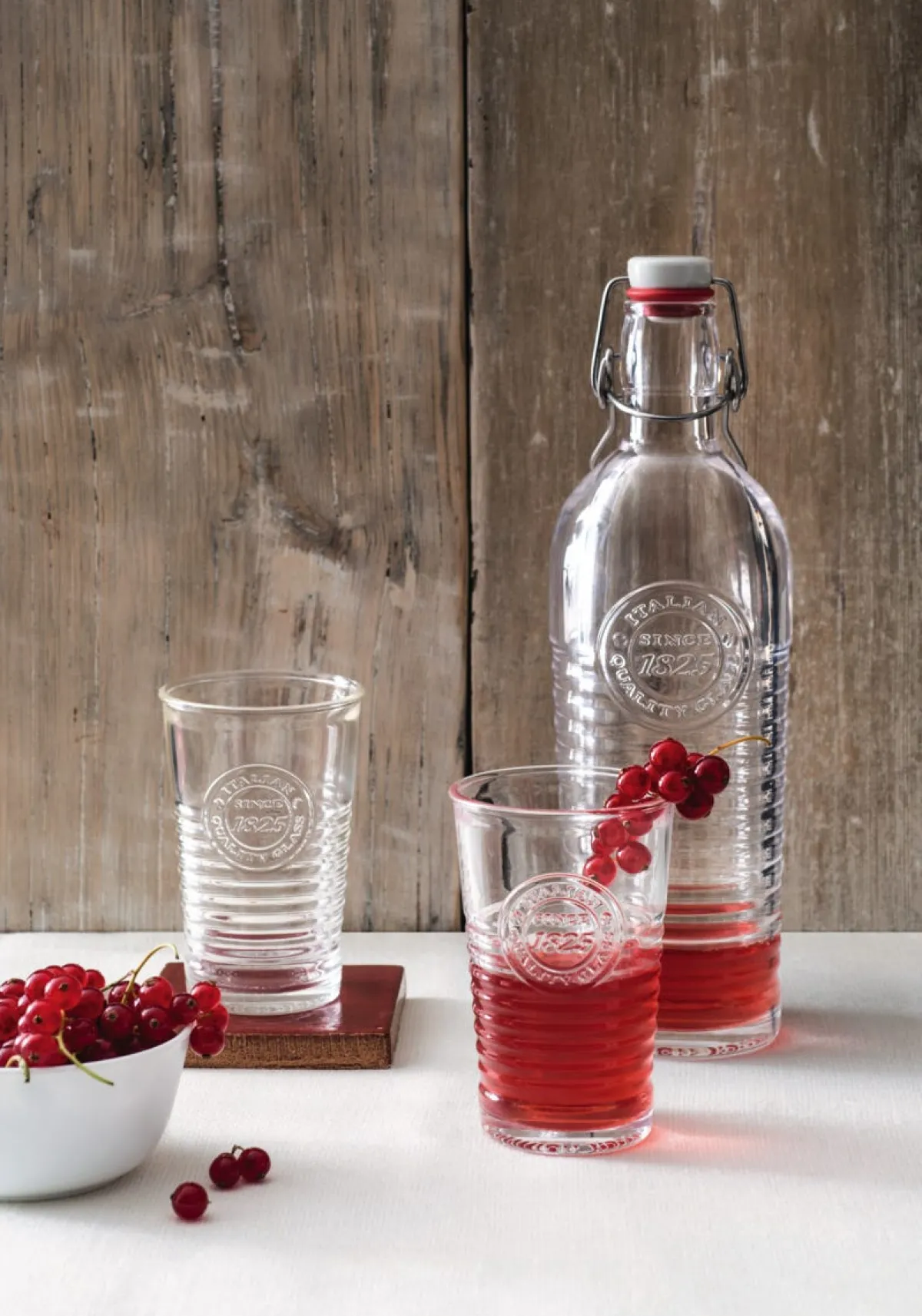 Bouteille avec bouchon verre 120 cl Officina 1825 - BORMIOLI ROCCO New