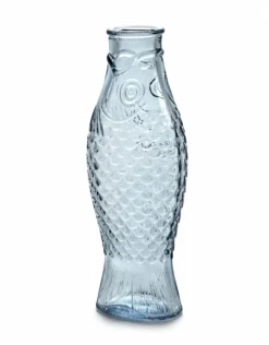 SERAX Bouteille irrégulier bleu verre 1 L Fish&fish Best