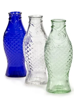 Bouteille irrégulier vert verre 1 L Fish&fish - SERAX New