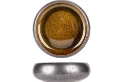 PROOF Bowl rond argent porcelaine Ø 17 cm Elements Mineral Outlet