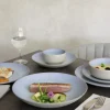 ACCOLADE Bowl rond bleu porcelaine Ø 16 cm Azure Online