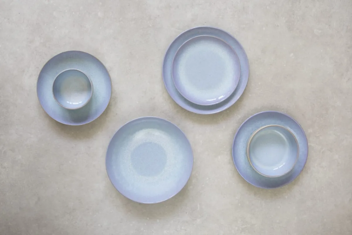 ACCOLADE Bowl rond bleu porcelaine Ø 16 cm Azure Online
