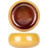 Bowl rond jaune porcelaine Ø 15 cm Elements Mustard - PROOF Discount