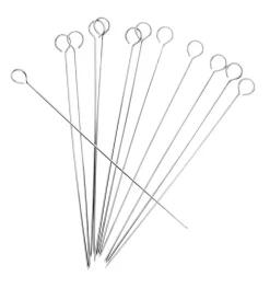 Brochettes inox 30 cm 30 cm (12 pièces) - PRO.COOKER Outlet