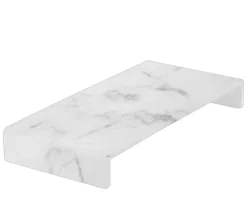 Buffet encastrable bas résine Nacryl® marbre blanc 39,5x19,5x5 cm Mealplak - REVOL Hot