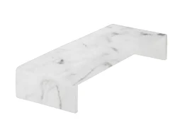 REVOL Buffet encastrable moyen résine Nacryl® marbre blanc 44,5x19,5x8,5 cm Mealplak