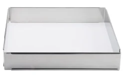 PRO.COOKER Cadre mousse et entremets extensible inox Sans revêtement 30x30x5 cm Sale