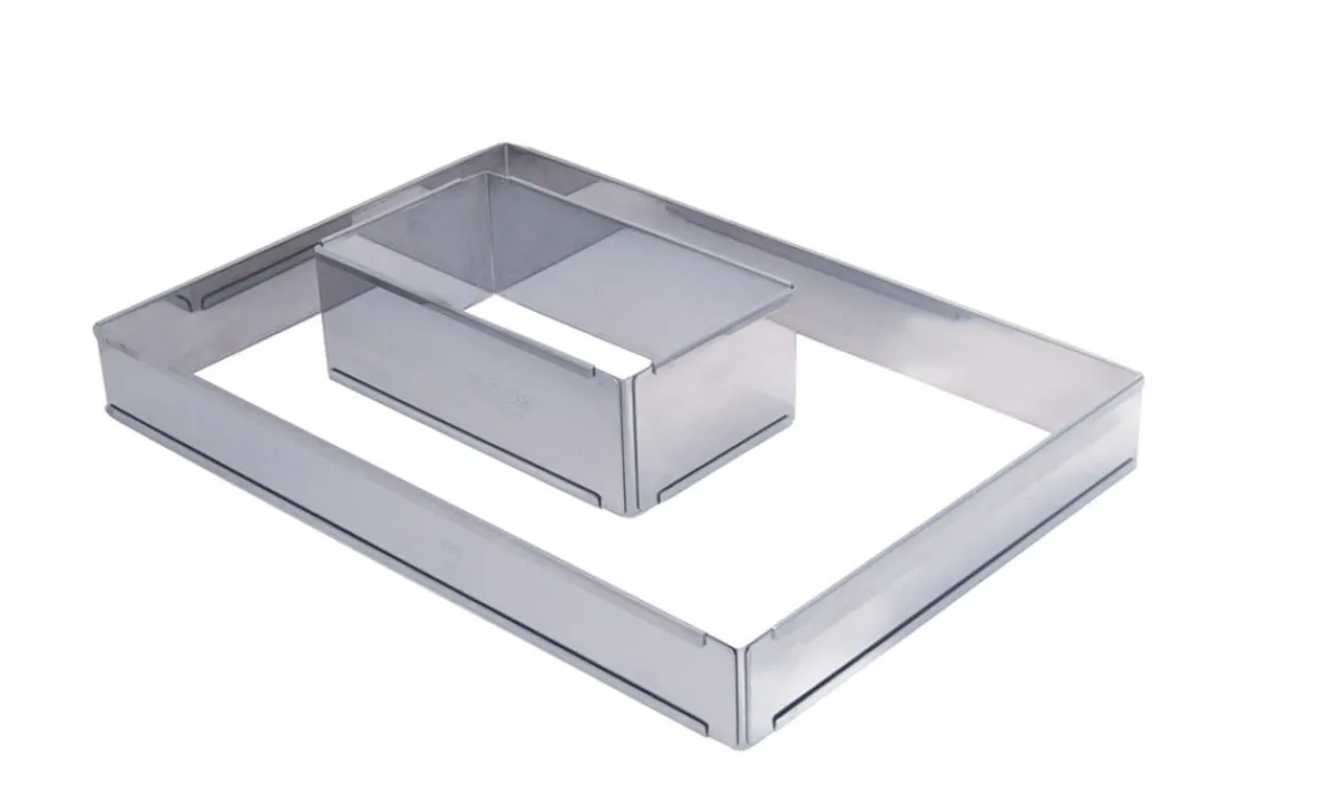 Cadre opéra extensible inox Sans revêtement 21,5x11,5x7,5 cm - DE BUYER