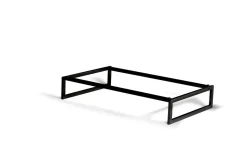 Cadre réhausseur pour plateau de présentation acier noir 53x32,5x9,95 cm Flow - CRASTER Sale