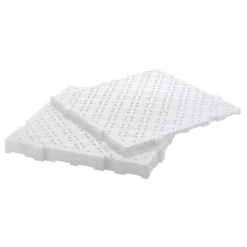 Caillebotis carré blanc plastique 50x50x2,2 cm - GILAC Sale