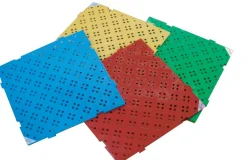 Caillebotis carré blanc plastique 50x50x2,2 cm - GILAC Sale