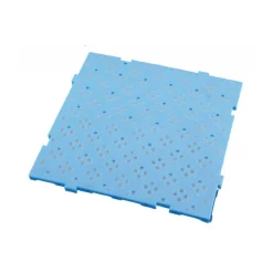 GILAC Caillebotis carré bleu plastique 50x50x2,2 cm