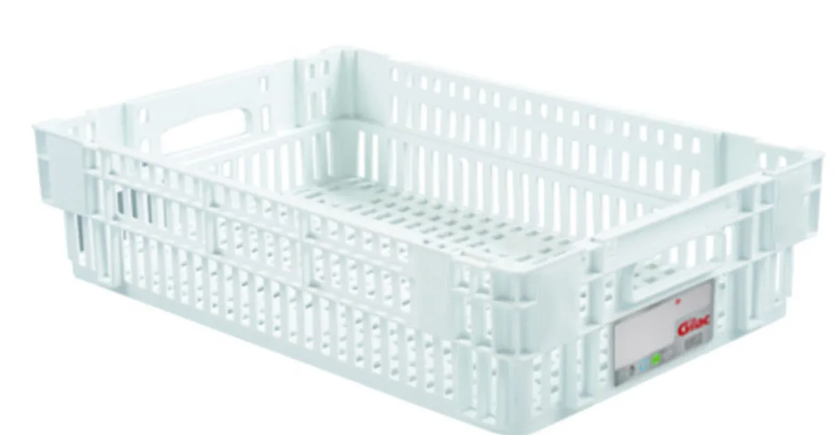 GILAC Caisse ajourée Sans couvercle blanc plastique 60x40x14,6 cm 27 L fond ajouré parois ajourées Hot