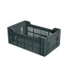 GILAC Caisse ajourée Sans couvercle gris plastique 50x30x20 cm 20 L fond ajouré parois ajourées New