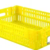 GILAC Caisse ajourée Sans couvercle bleu plastique 60x40x14,6 cm 27 L fond ajouré parois ajourées Outlet