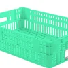 GILAC Caisse ajourée Sans couvercle vert plastique 60x40x14,6 cm 27 L fond ajouré parois ajourées Best