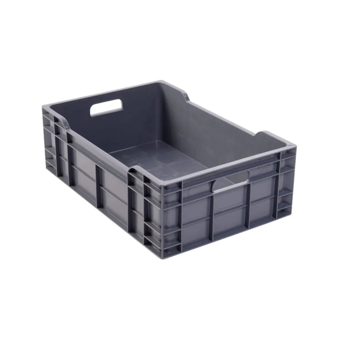 GILAC Caisse pleine Sans couvercle blanc plastique 60x40x20 cm 40 L fond plein parois ajourées Discount